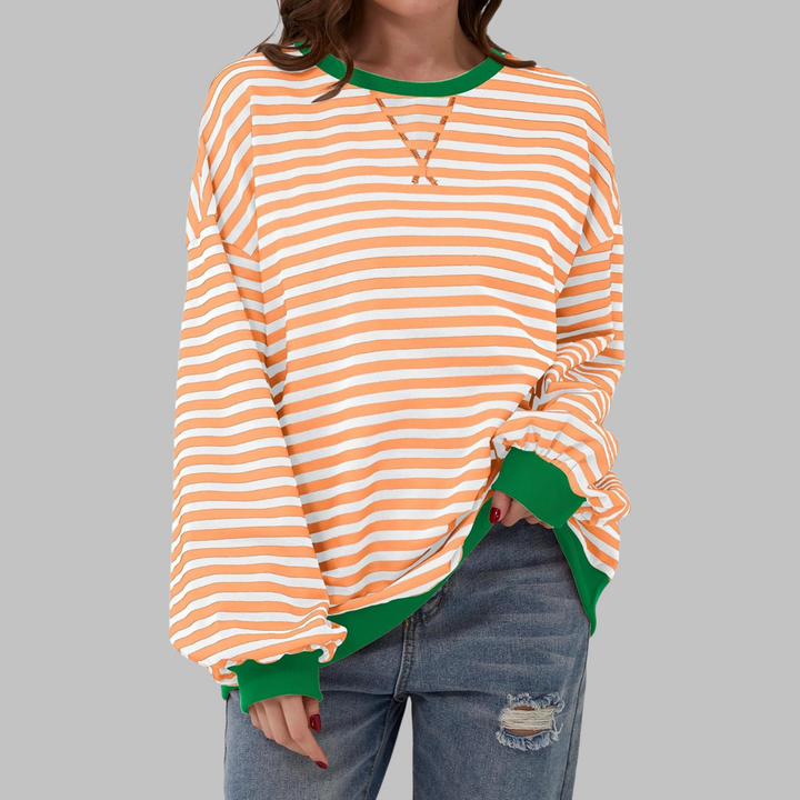 Lucy™ - Lässiger Gestreifter Pullover