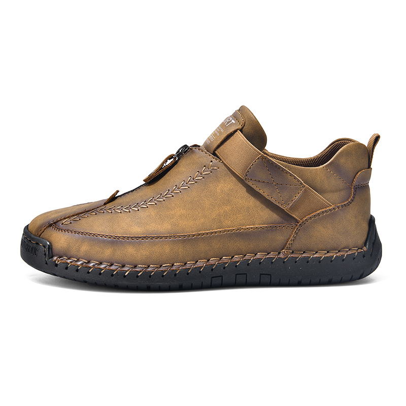 ⏰Zeitlich begrenzter Sale 70 % Rabatt – Premium-Leder-Slipper für Herren – Das ideale Geschenk für Vater, Ehemann oder Freund | Breite Zehenkappe, Fußgewölbeunterstützung, wasserdicht, druckentlastend, rutschfest