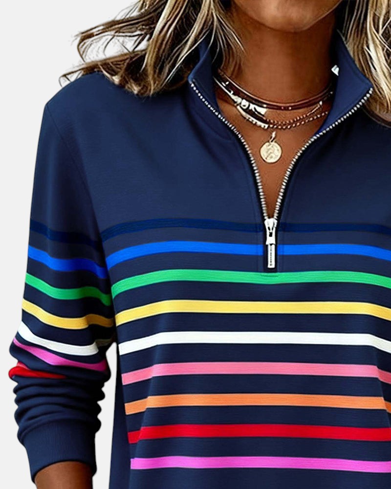 Trina-mae™ – Bequeme Striped Sweater