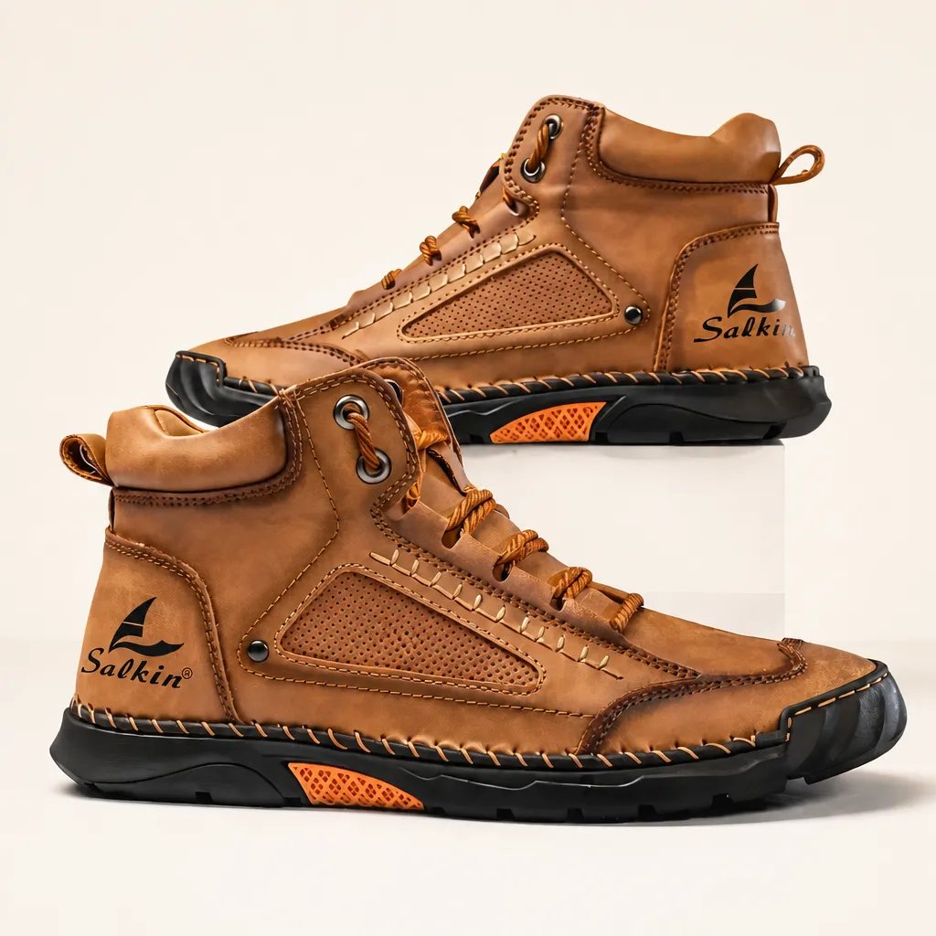Robuste Outdoor-Stiefel für Herren mit orthopädischer Unterstützung