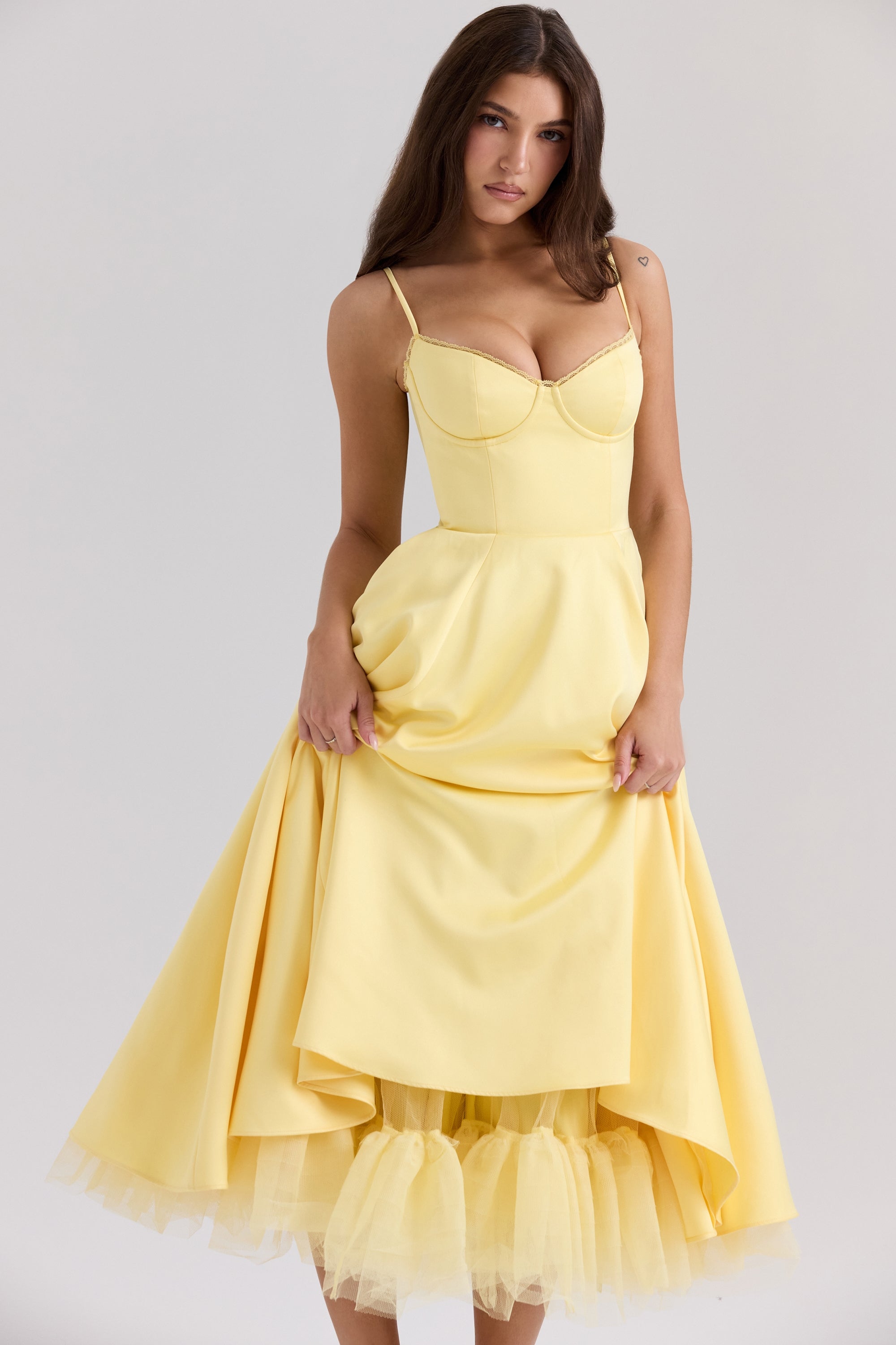 Cindy | Tule Midi Dress