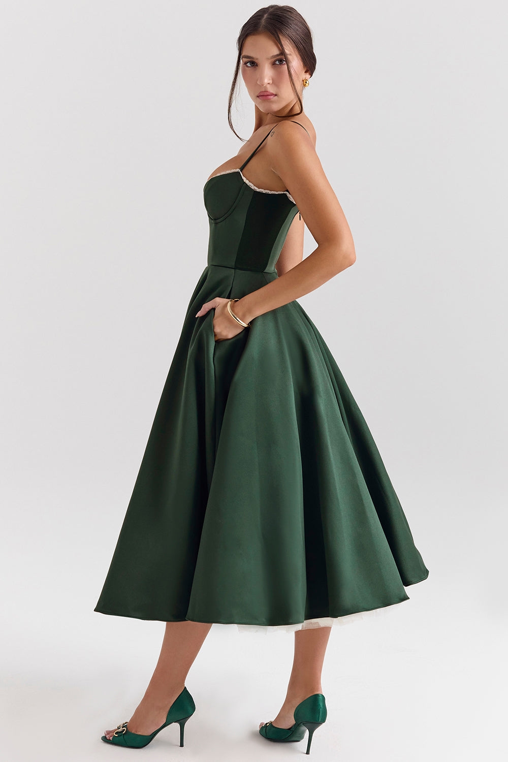 Cindy | Tule Midi Dress