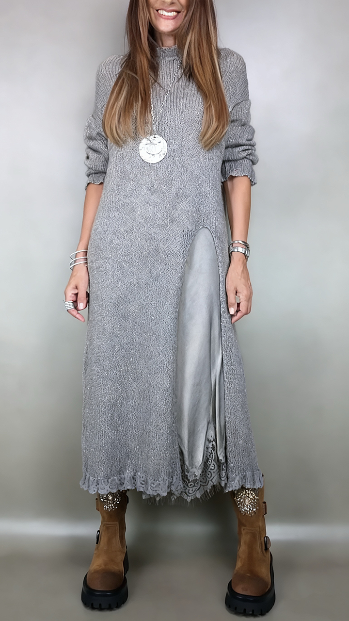 Artone™ - Elegantes Zweiteiliges Set – langer Pullover und Passendes Kleid
