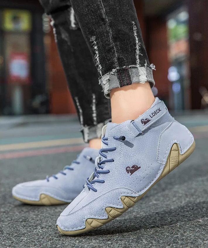Unisex handgefertigte Echtleder-Barfußschuhe, rutschfest & komfortabel – mit und ohne Plüschfutter