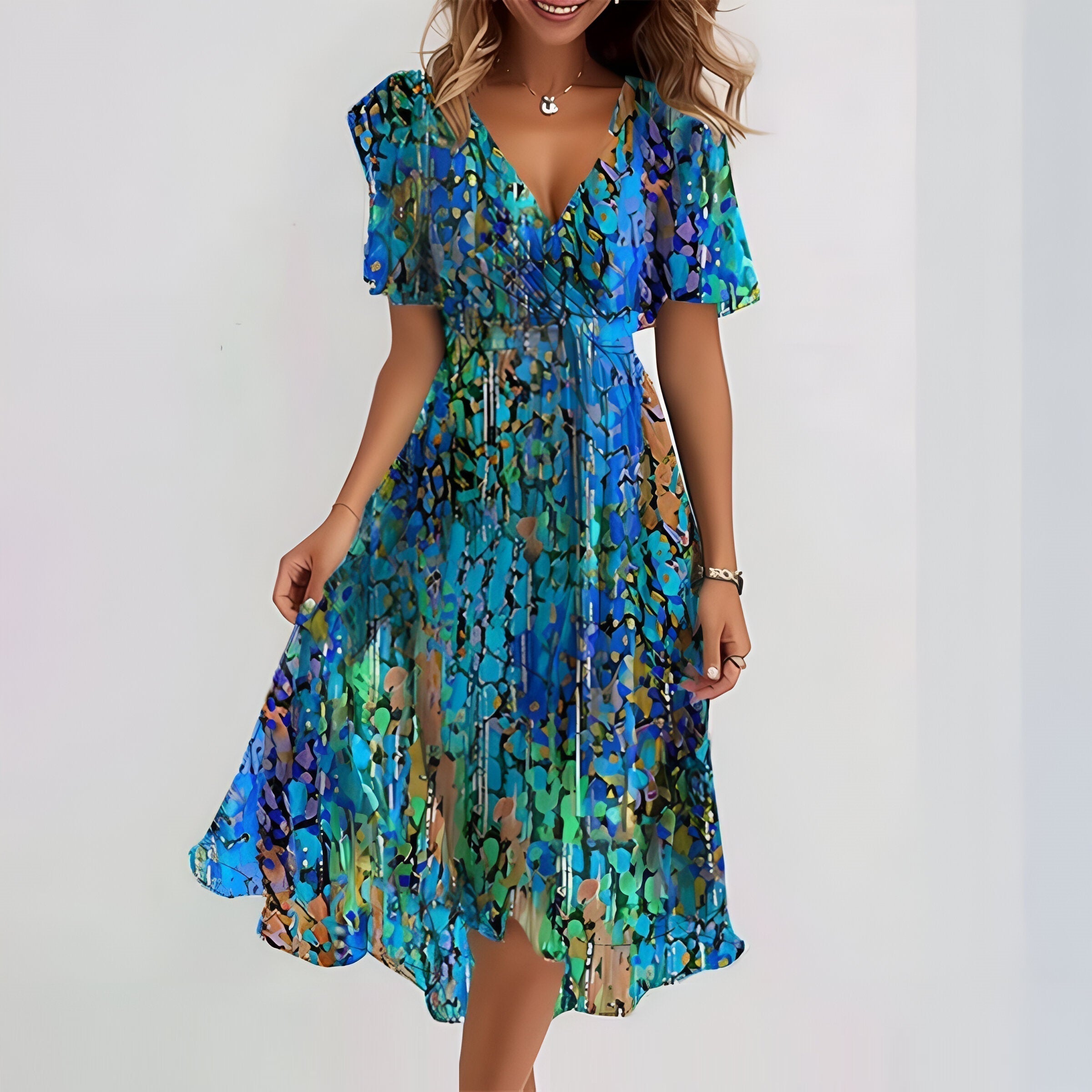 Seraya™ – Elegantes, luftiges Kleid mit bauchbedeckendem Schnitt