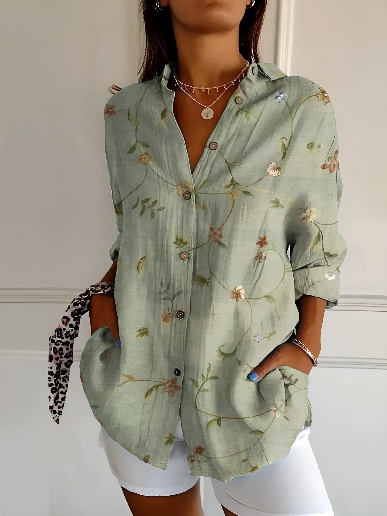 Cerelia™ - Stilvolle Bluse mit Blumenmuster
