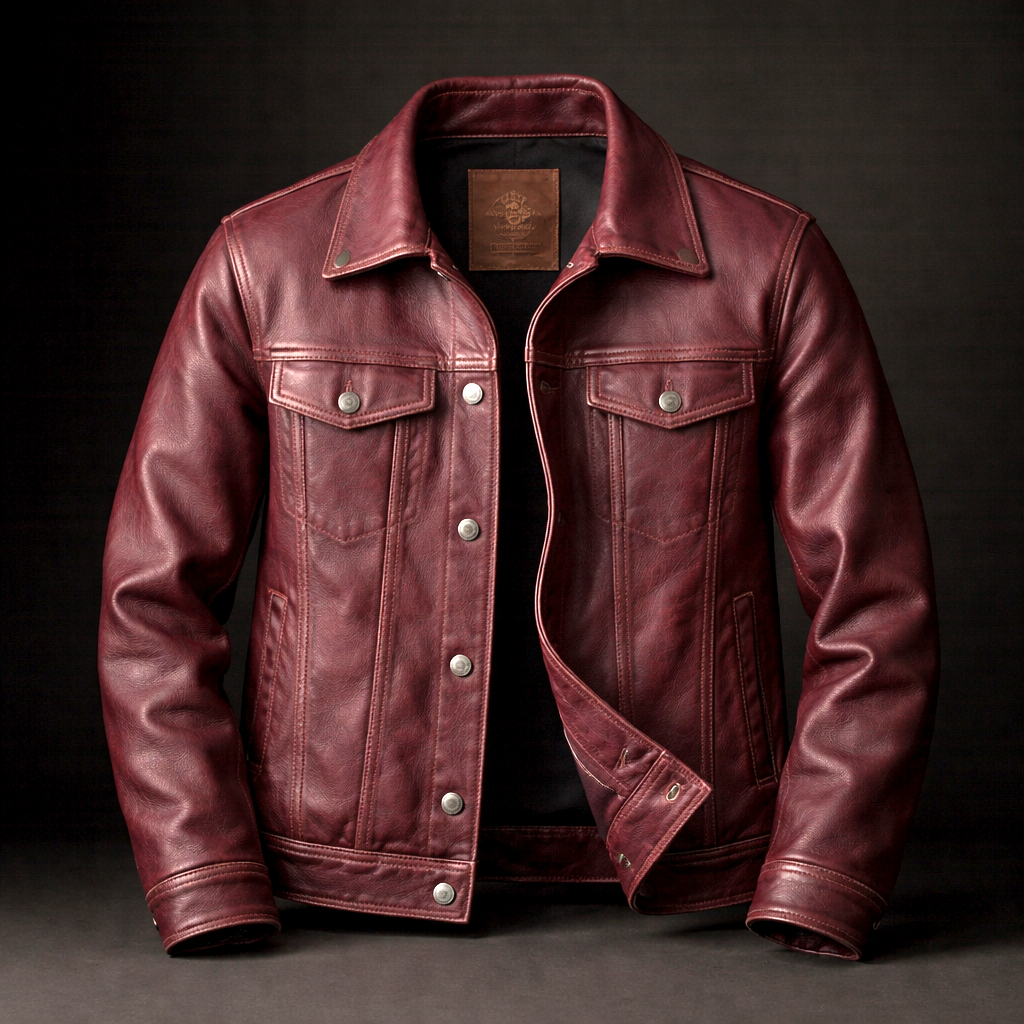 Brevika Vintage Lederjacke für Herren | Zeitloser Casual-Look für den Herbst