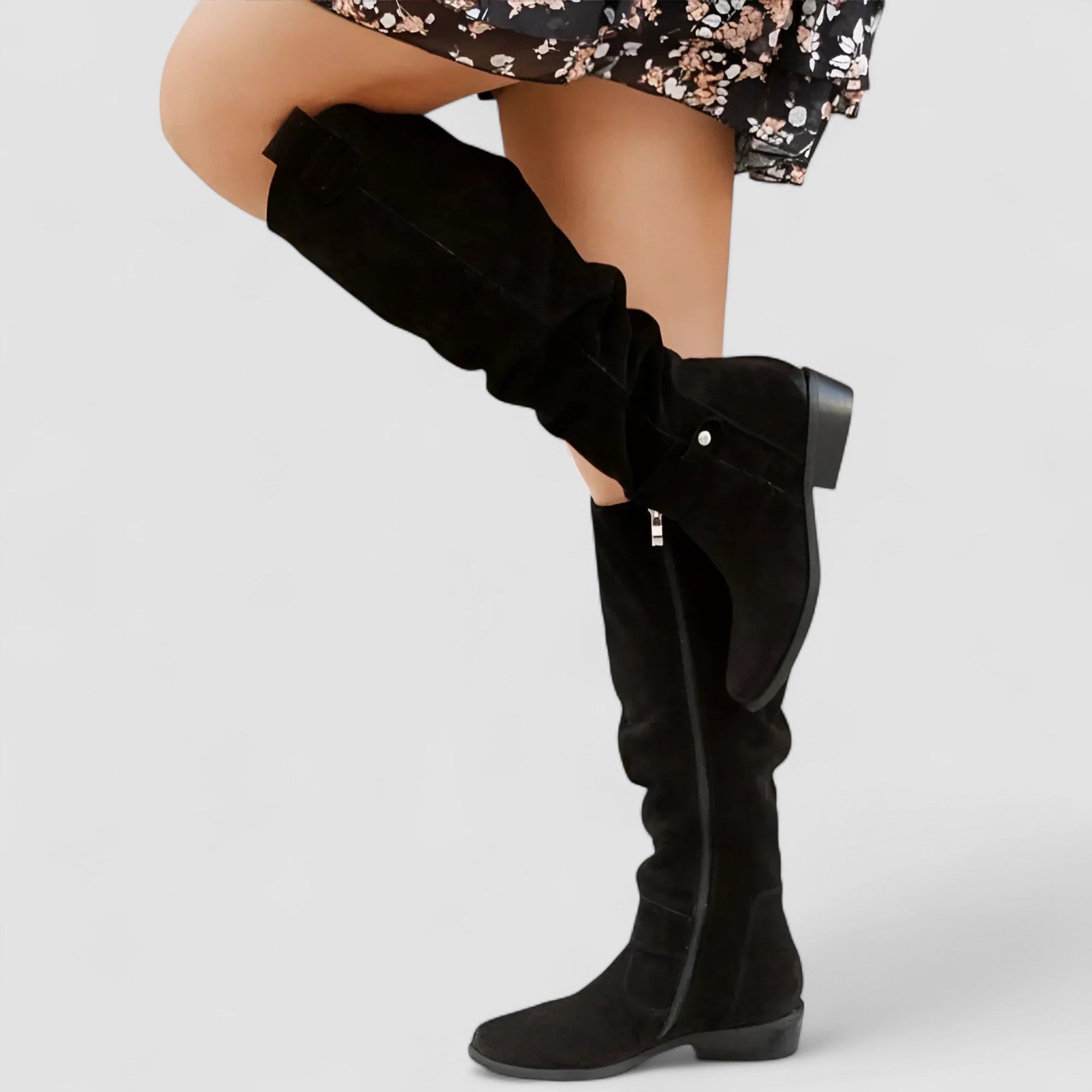 Brevika | Hohe Wildlederstiefel