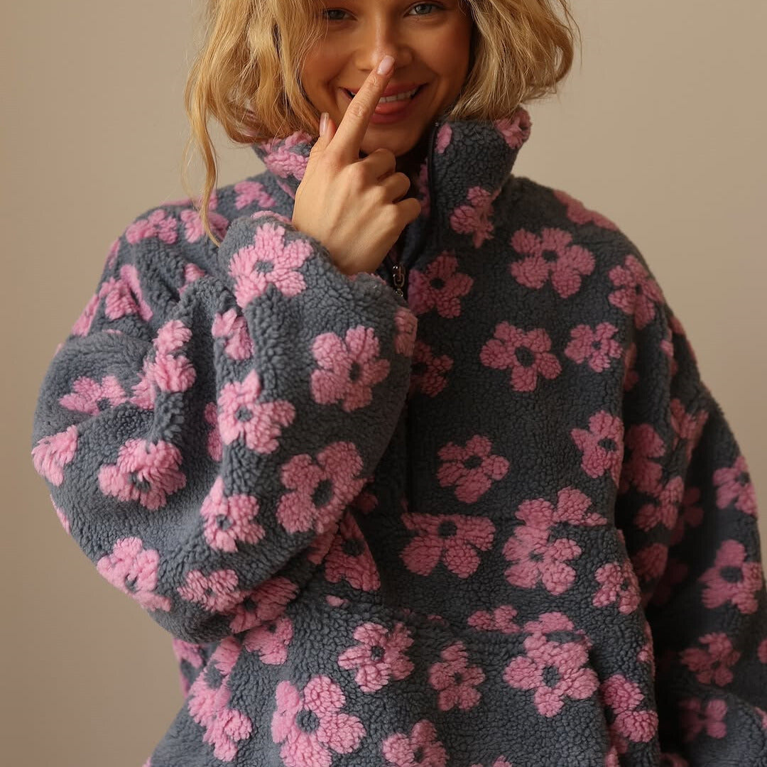 Brevika™ | Fleece-Pullover Bloom