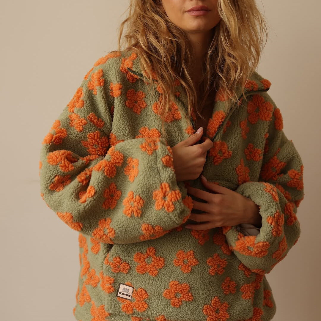 Brevika™ | Fleece-Pullover Bloom