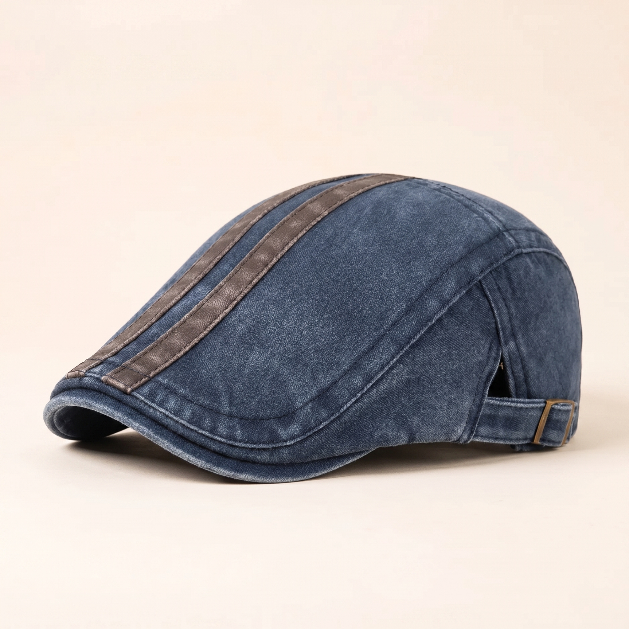 Denim-Cap mit Streifen