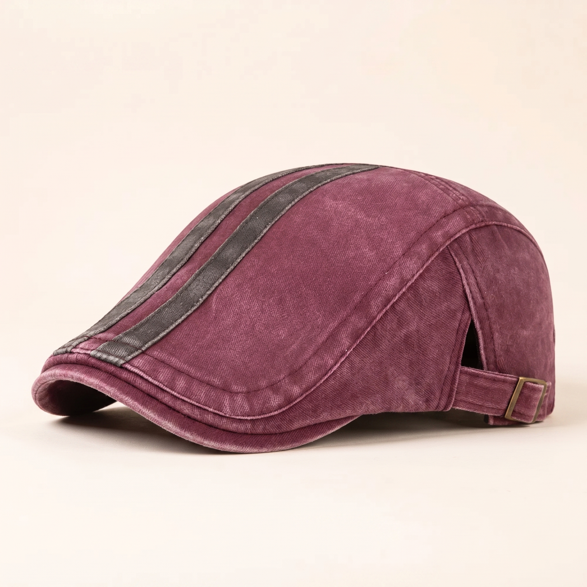 Denim-Cap mit Streifen