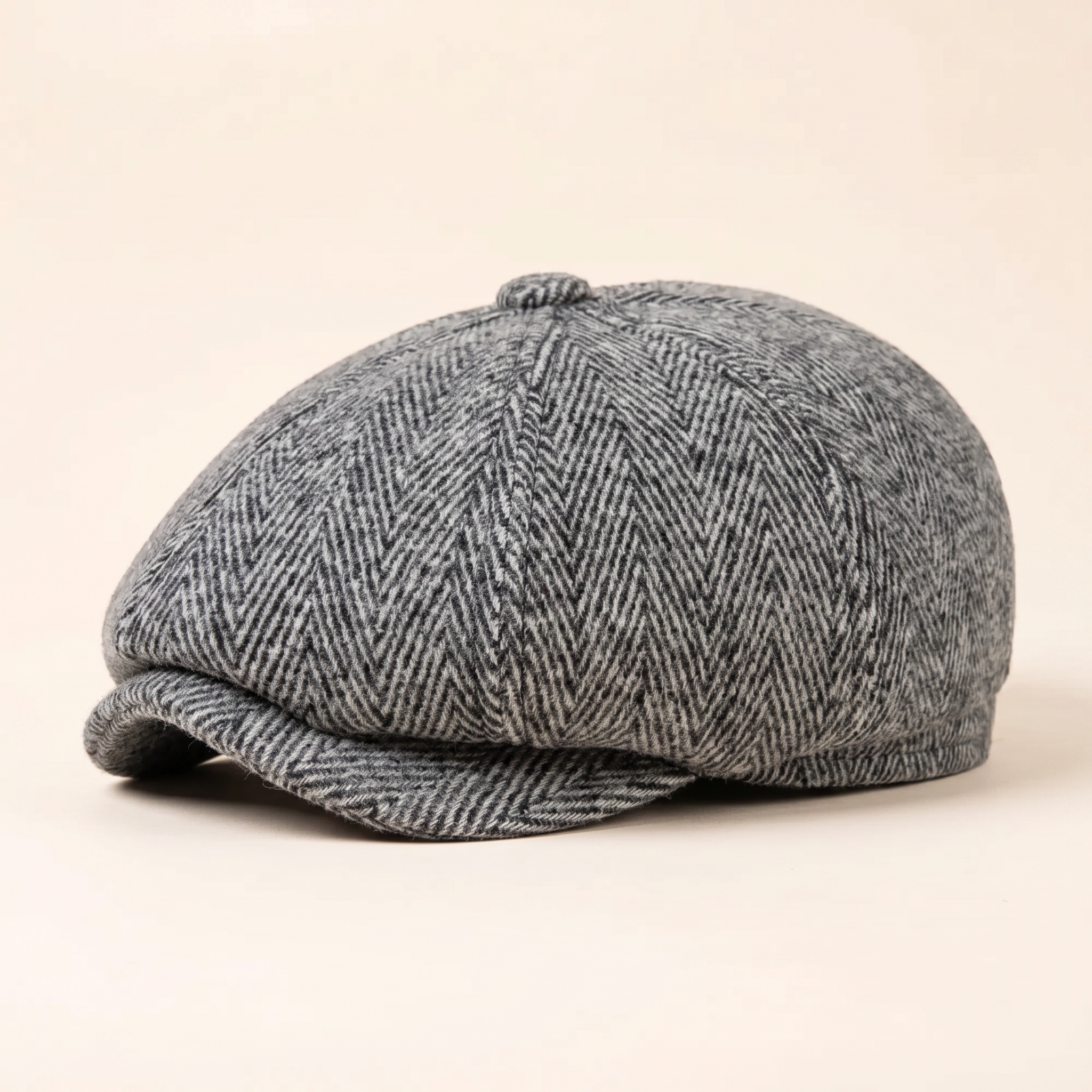 Fischgrät-Cap mit Ohrenklappen