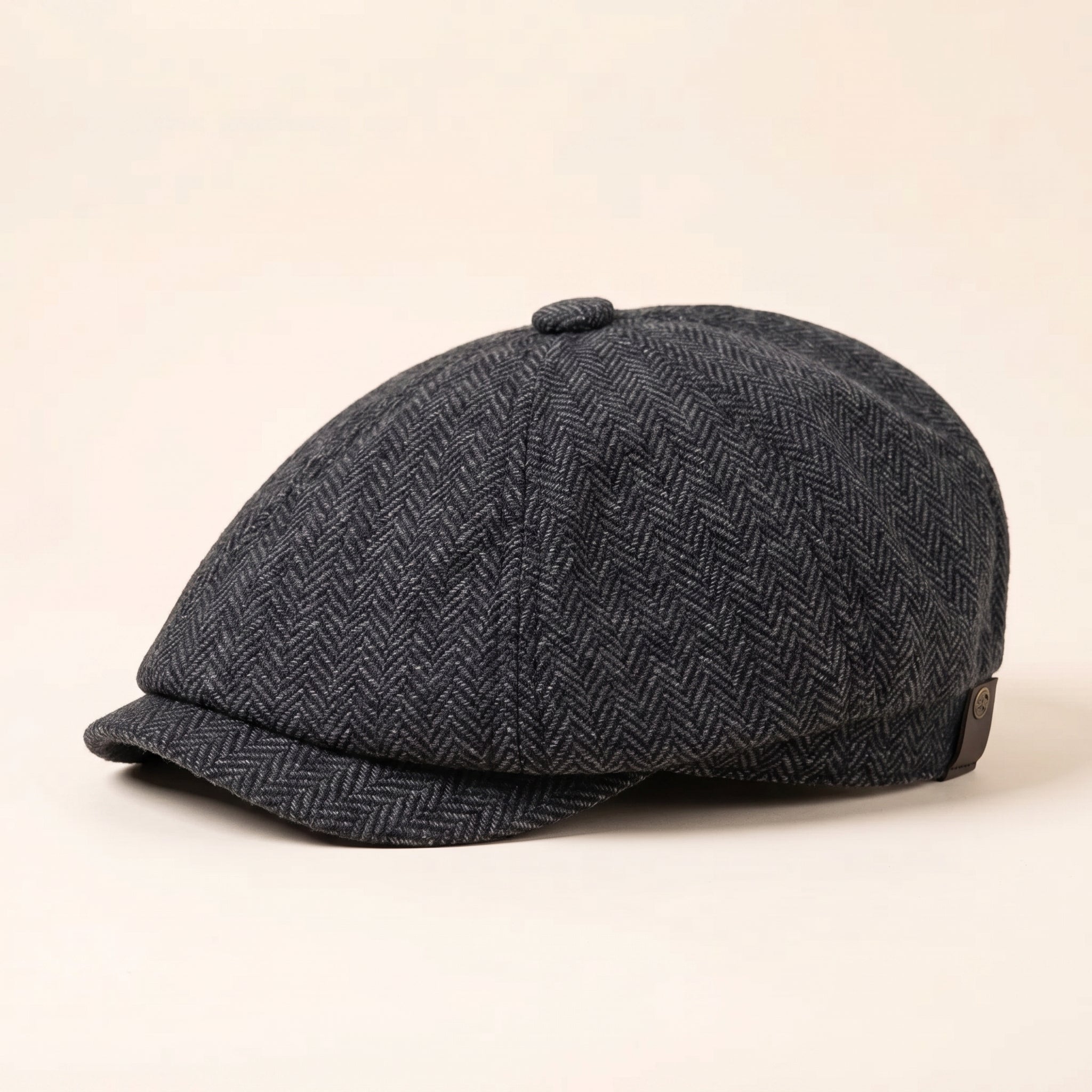 Fischgrät-Wollcap