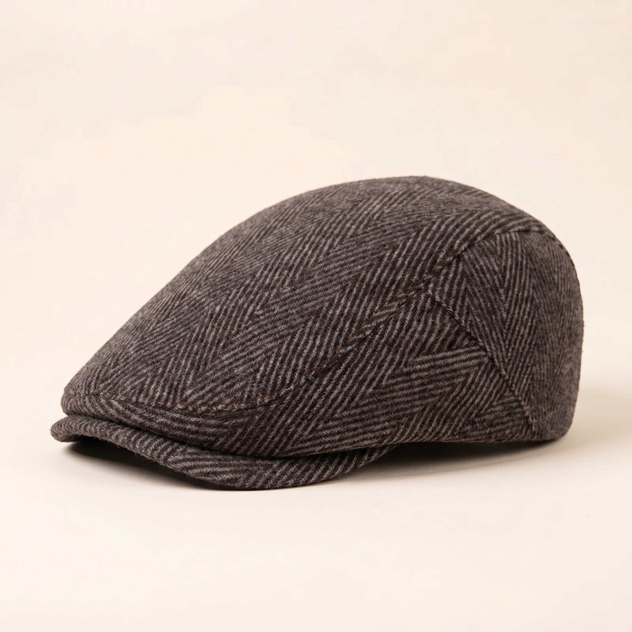 Fischgrät-Wollcap