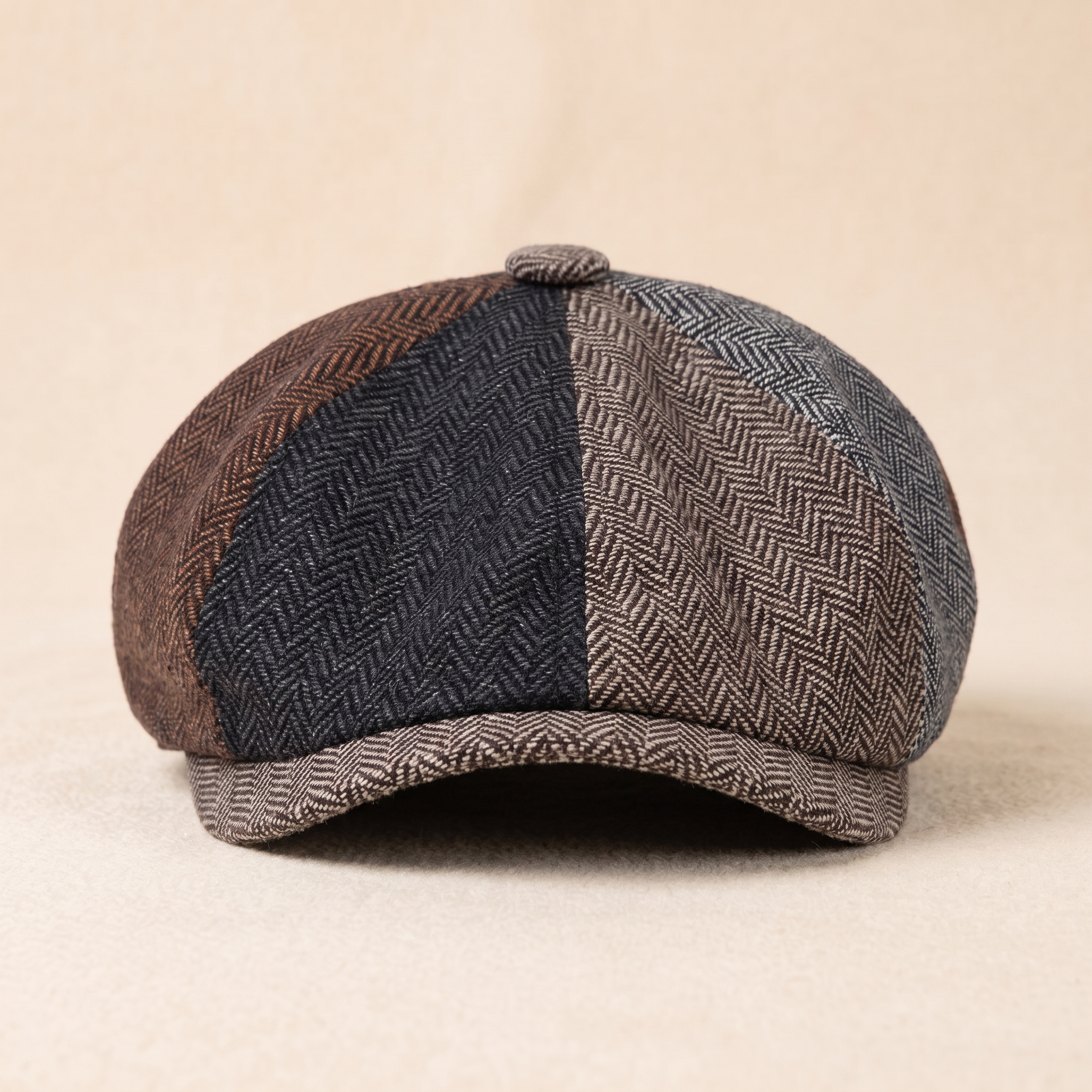 Fischgrät-Wollcap