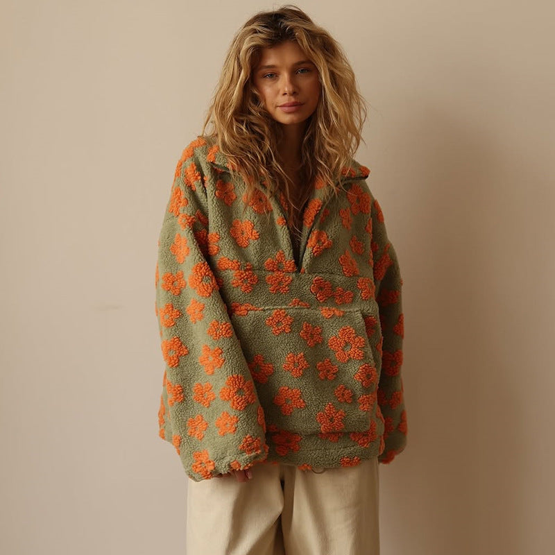 Brevika™ | Fleece-Pullover Bloom