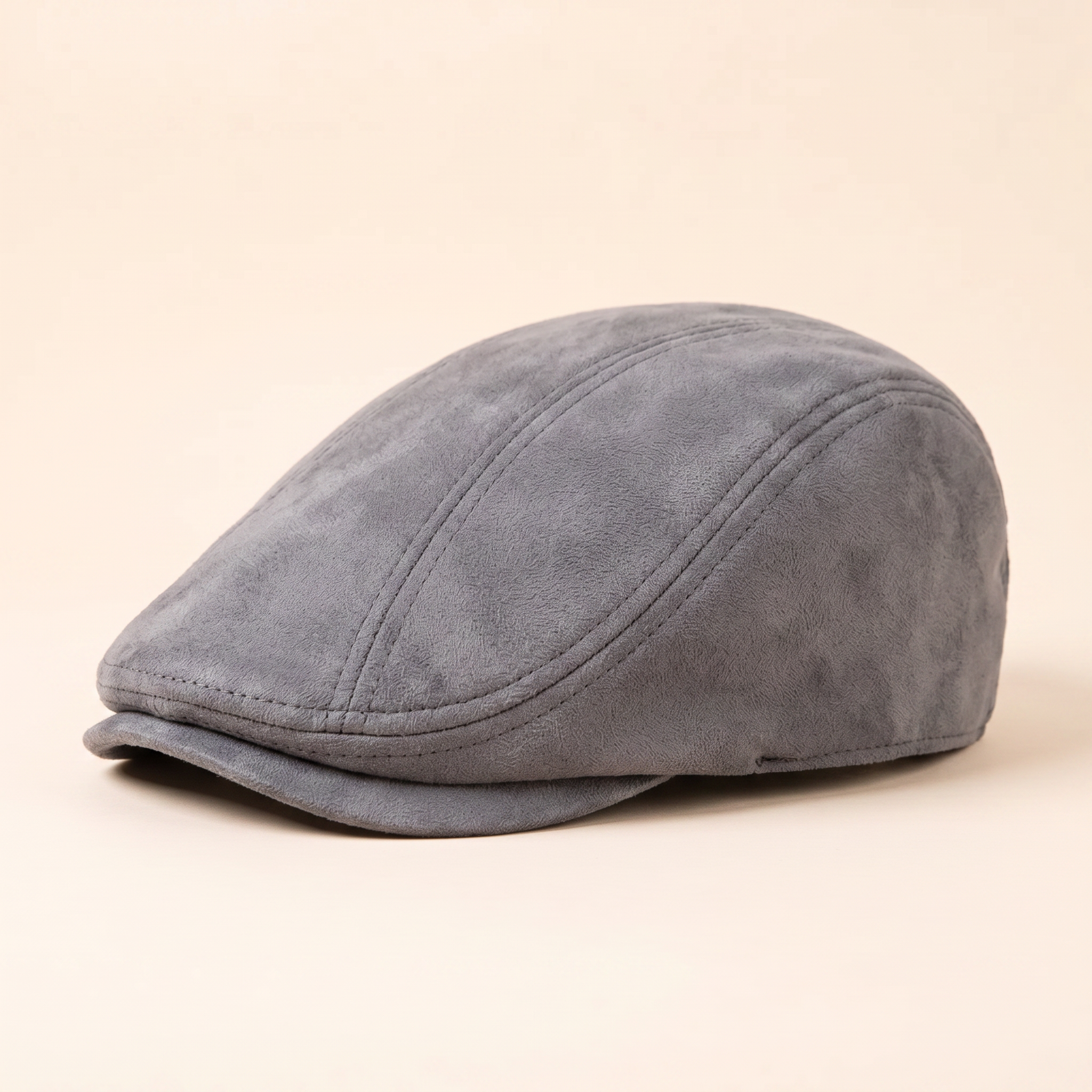 Klassische Veloursleder-Cap