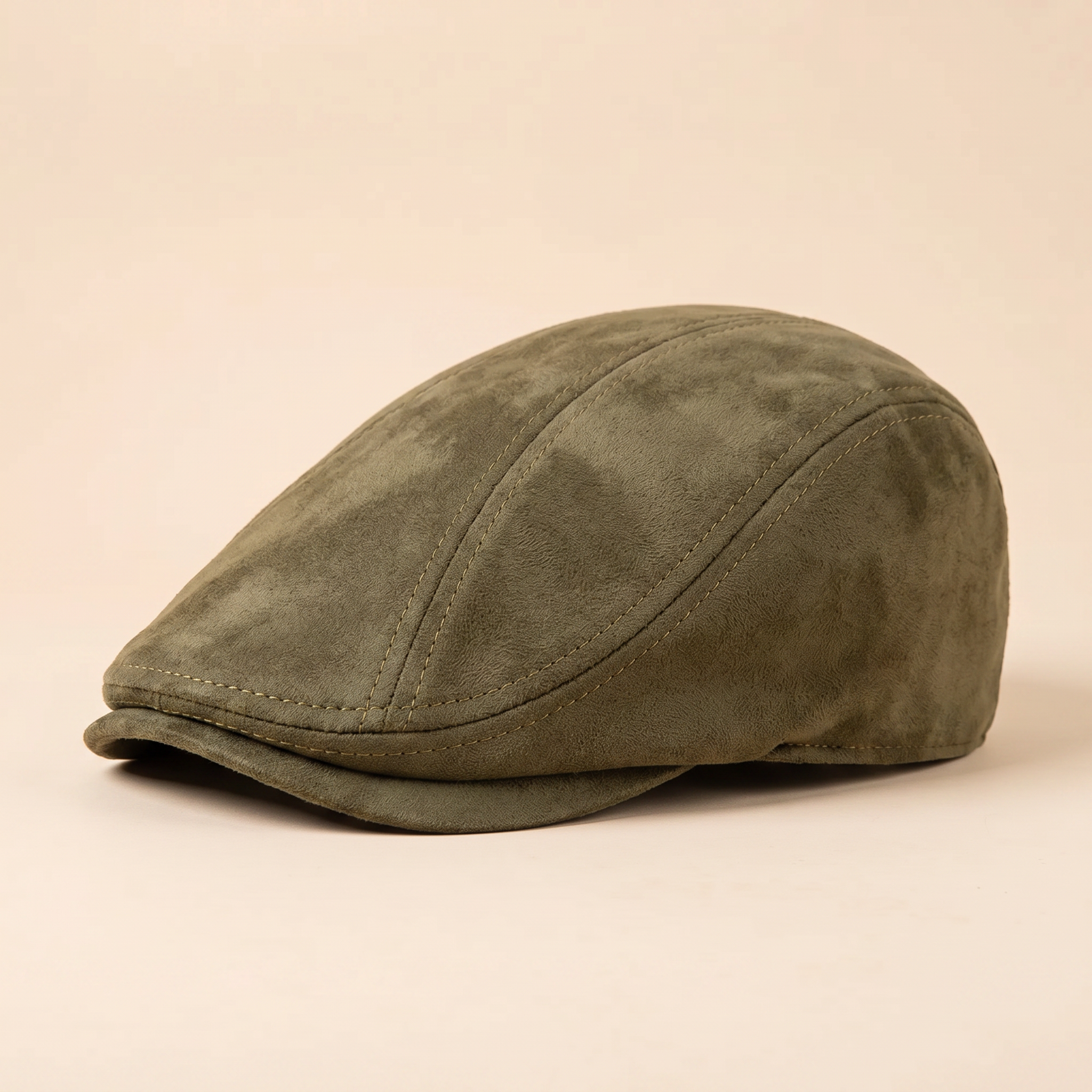 Klassische Veloursleder-Cap