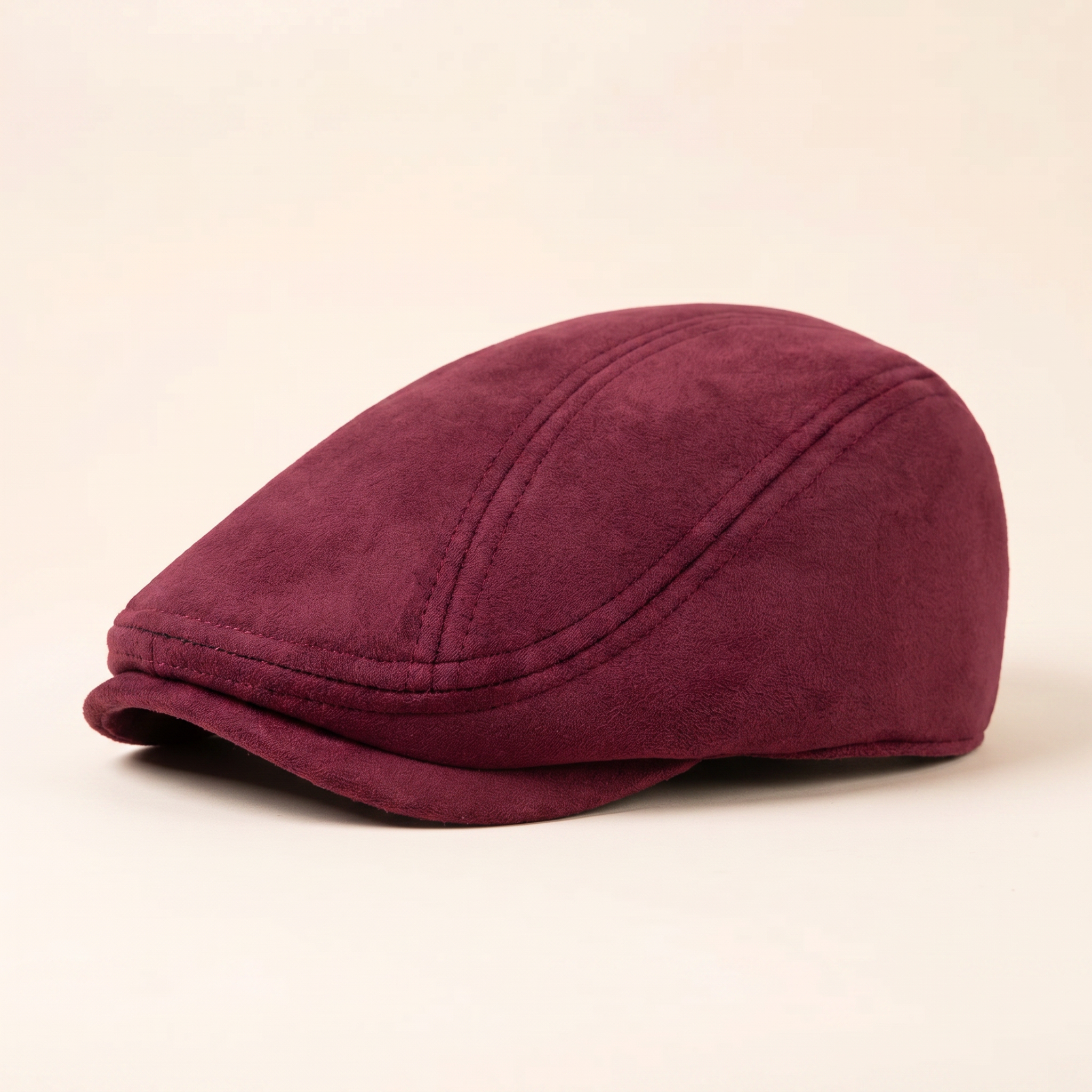 Klassische Veloursleder-Cap