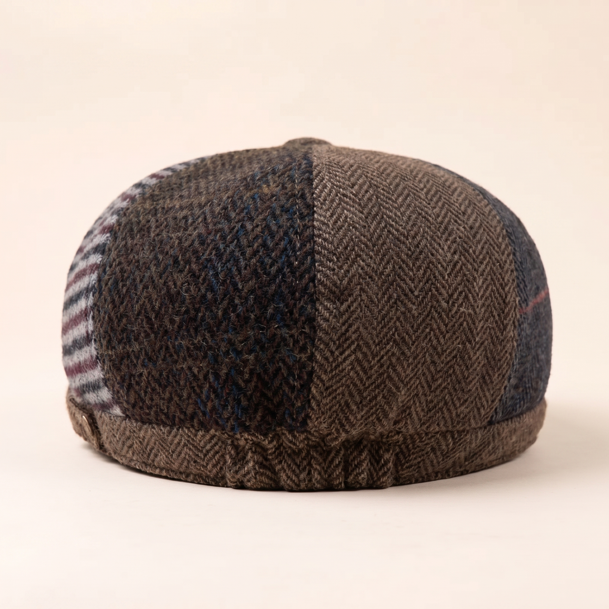 Wollcap im Patchwork-Stil