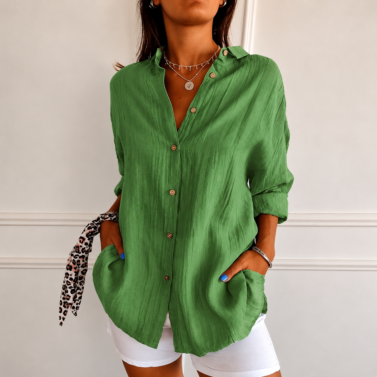 Lightweight Casual Blouse-Bundle & Save: 10% OFF When You Buy 2🔥🔥🔥