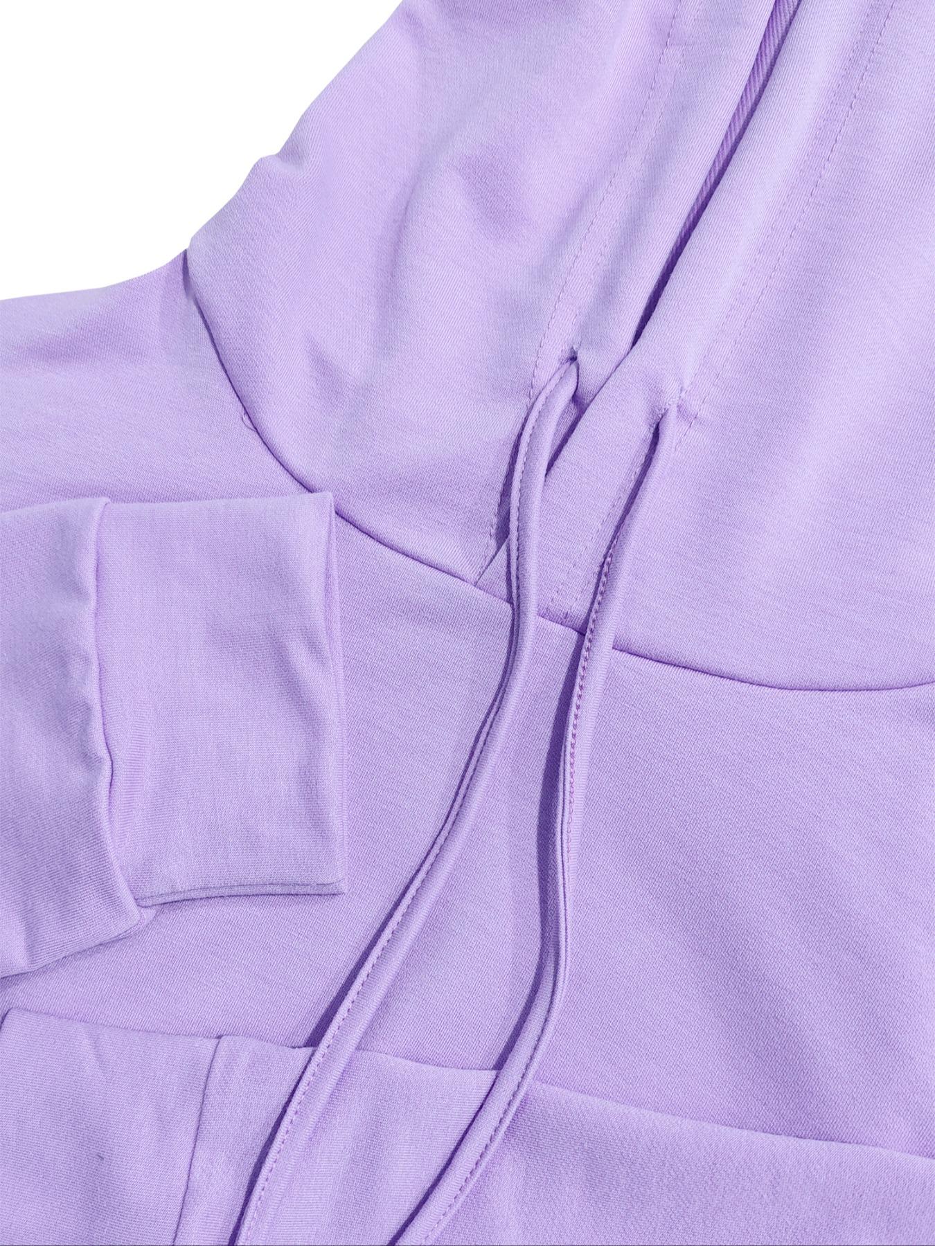 Two-Piece Set Outfit Women's Basic Solid Adjustable Drawstring Hoodie & High Waist Pants Set Long Sleeve Pocket Hooded Sweatshirt & Straight Leg Trousers for Spring & Fall, Ladies' Clothes for Daily Wear, Pants Top Set