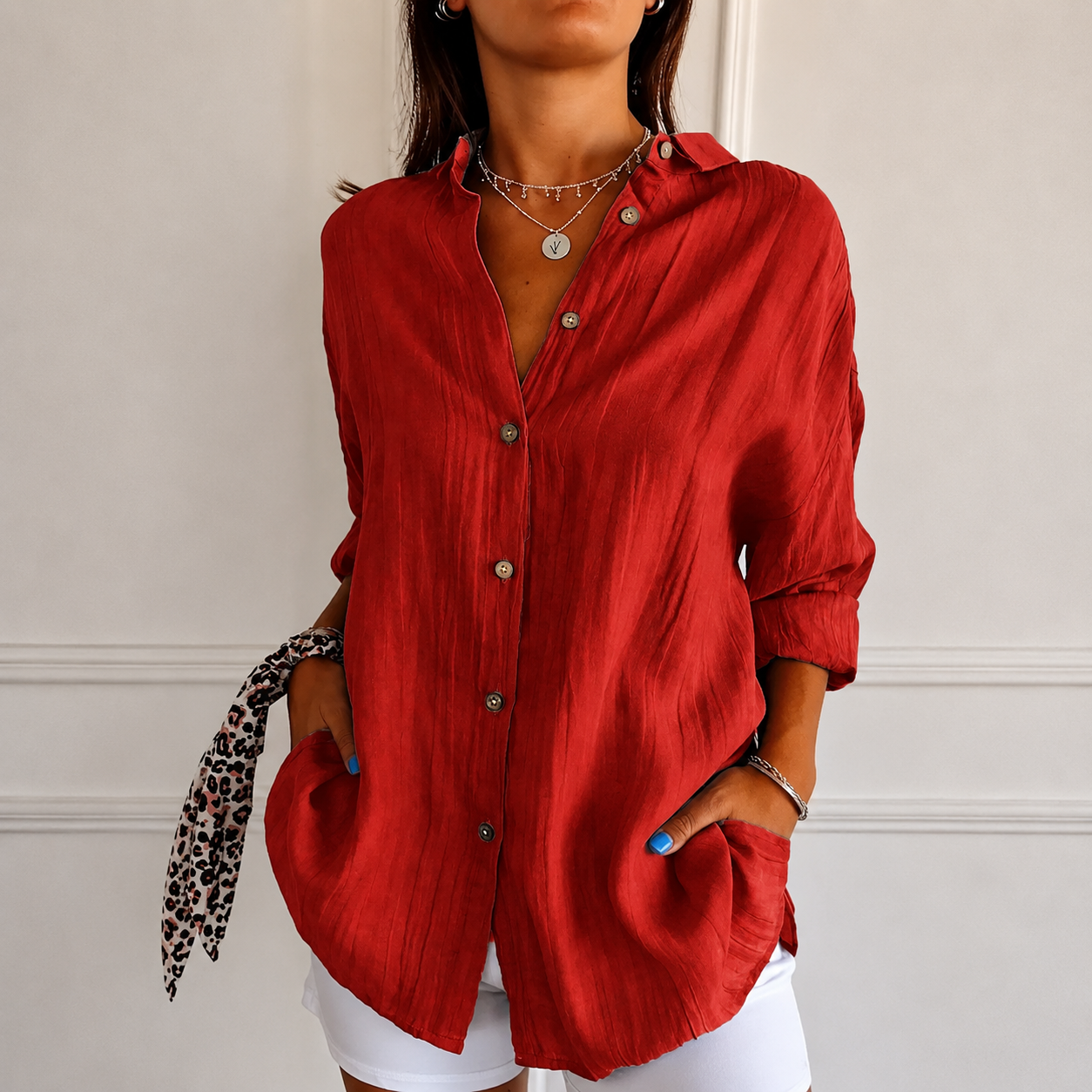 Lightweight Casual Blouse-Bundle & Save: 10% OFF When You Buy 2🔥🔥🔥