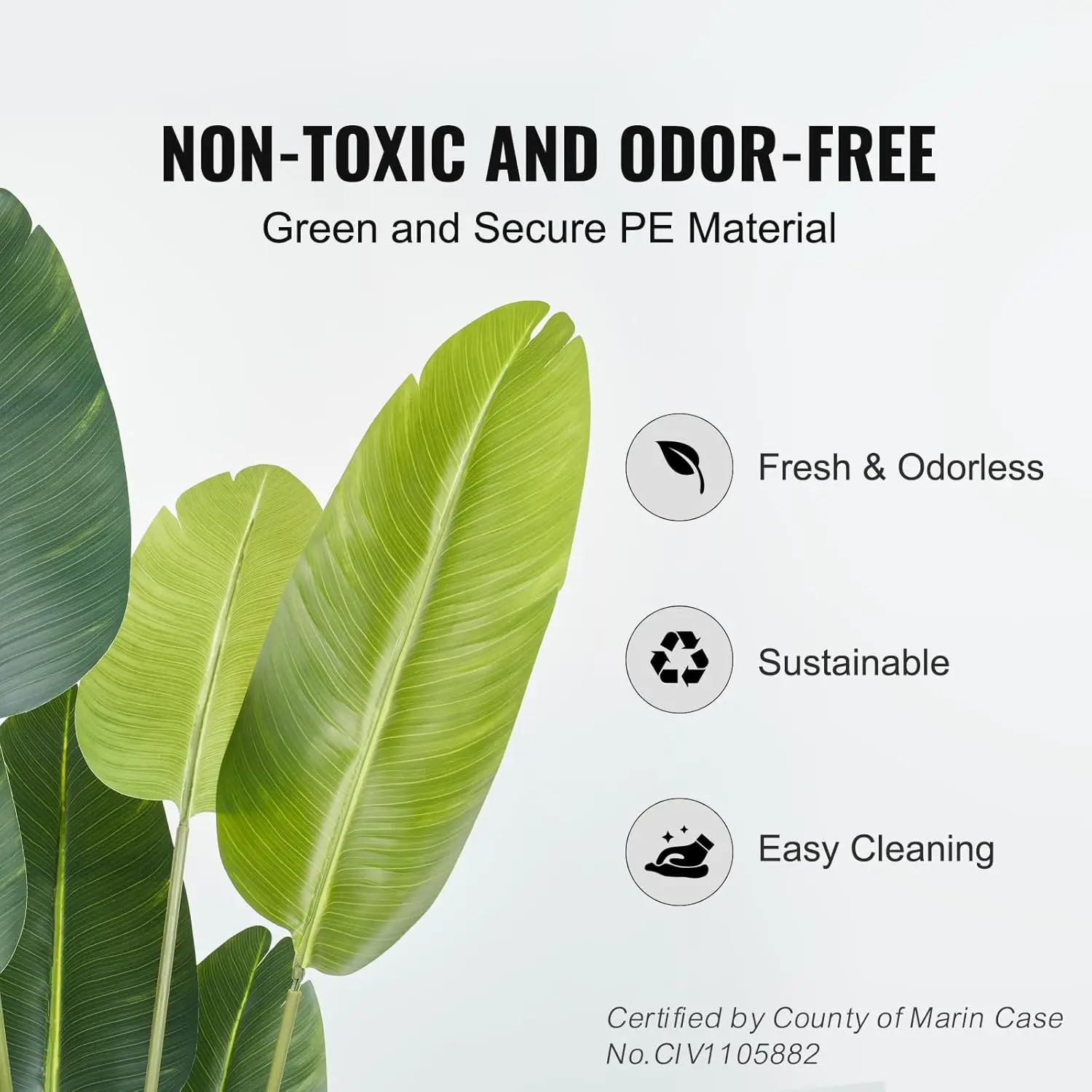 Artificial Bird of Paradise Tree in Pot, UV-Resistant PVC