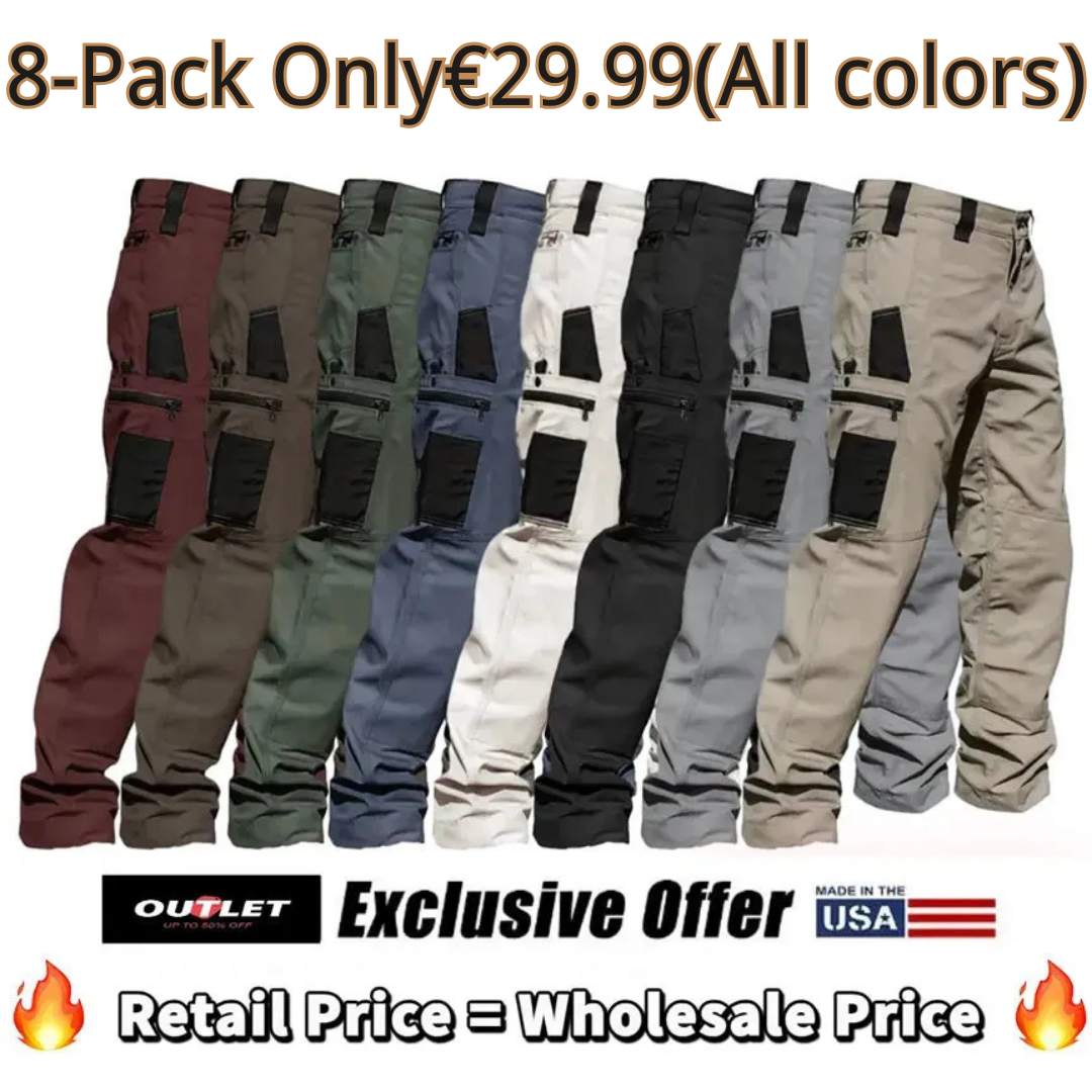 🔥(All colors)🔥Men's Unisex 10-Pocket Heavy Duty zipper waterproof tactical Work Pants