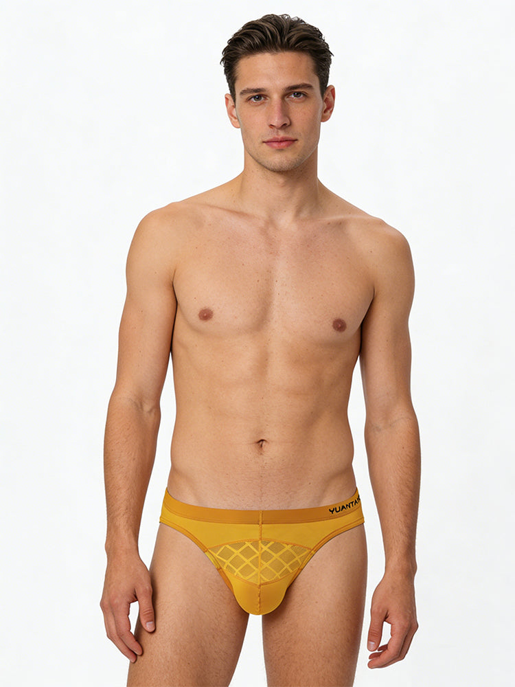 3 Pack Men's Cooling Airflow Sexy Shape-Retaining Stretch Fit Briefs