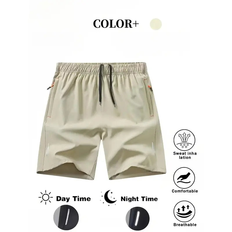 Men's Dry-Fit Gym Shorts with Zipper Pockets ⭐⭐⭐⭐⭐