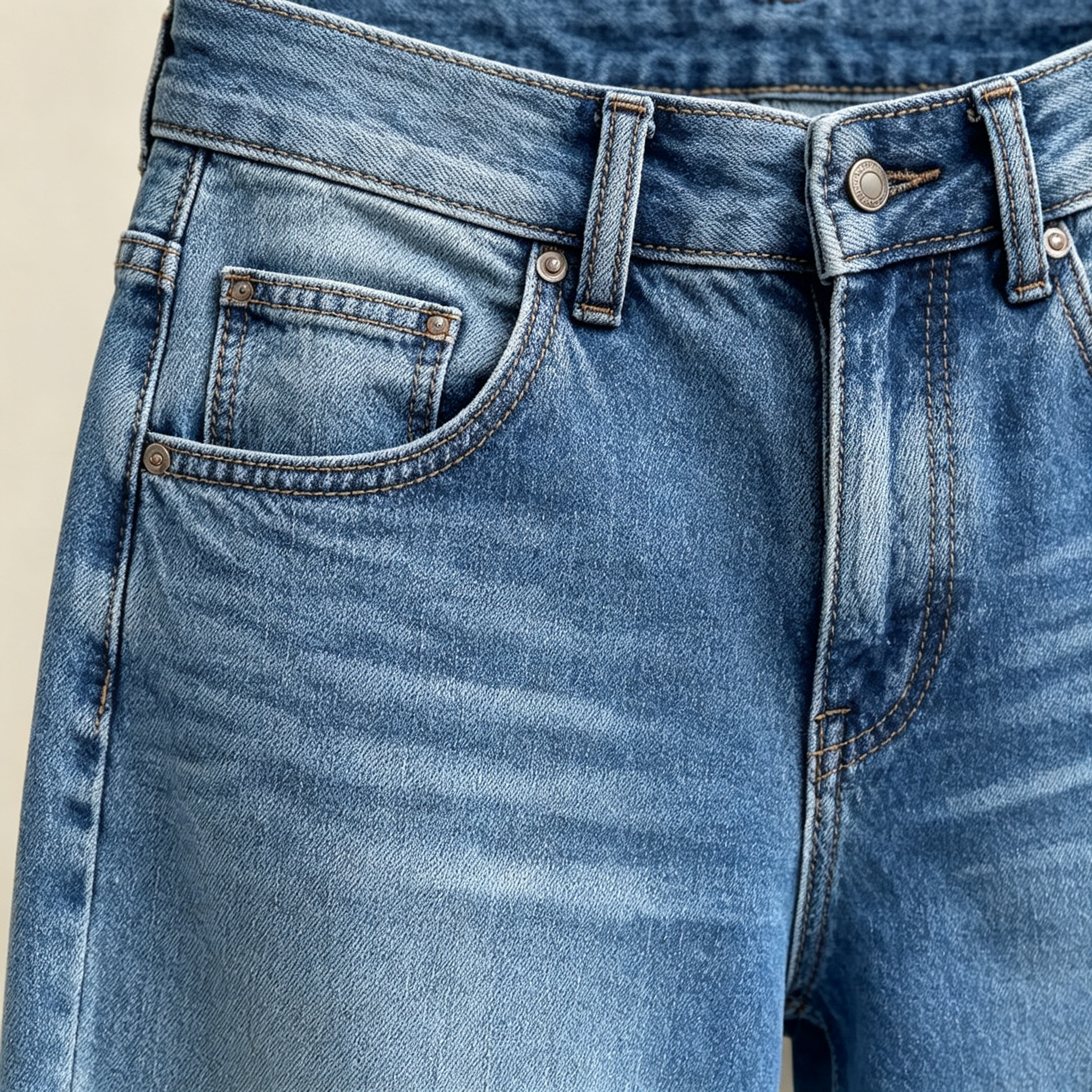 Women's Loose Fit Baggy Oversized Straight Leg Denim Jeans with Pockets