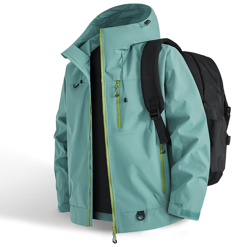 Unisex All-Weather Shield Hoodie – Waterproof couple's hiking and outdoor outerwear.