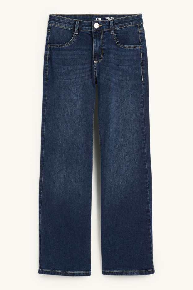 Children Girls - Wide leg jeans - denim-dark blue