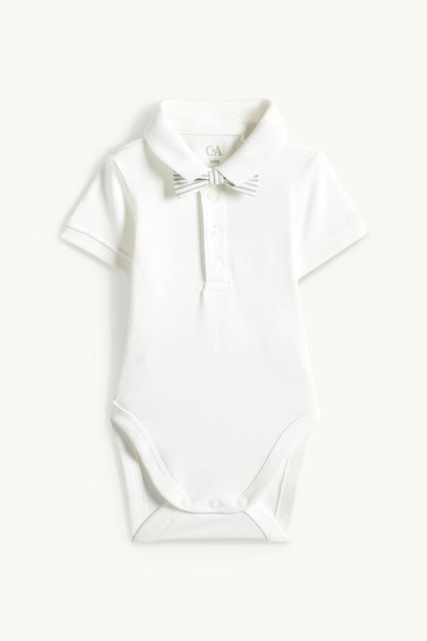 Baby Boys - Baby outfit - 3 piece - white / green