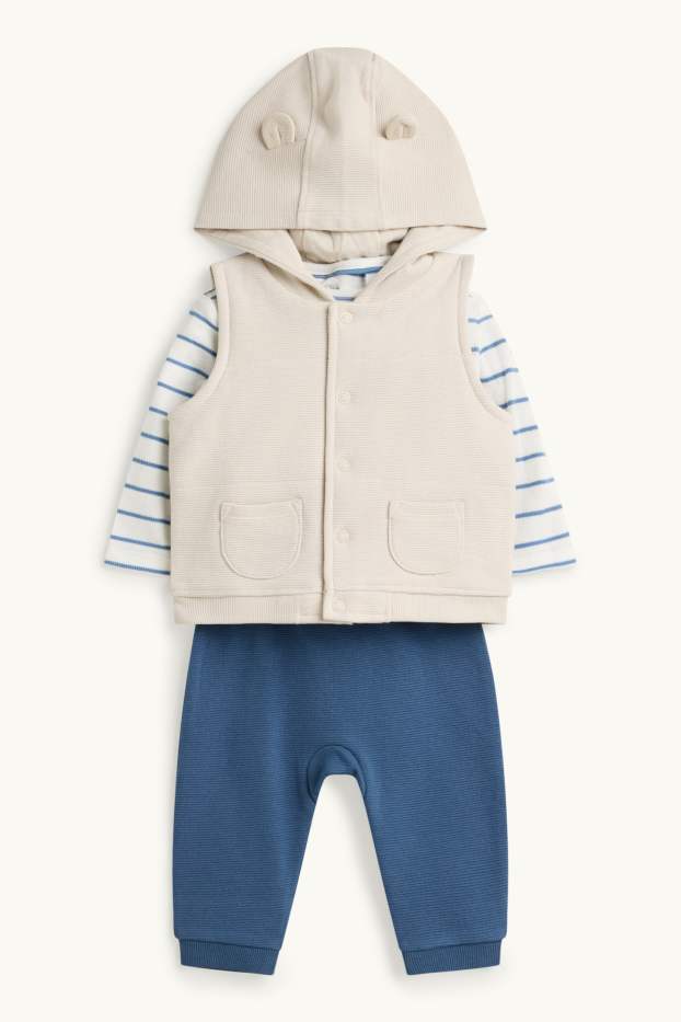 Baby Boys - Newborn outfit - 3 piece - blue