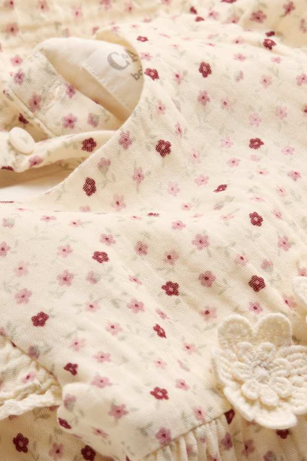 Baby Girls - Floral - baby dress - yellow