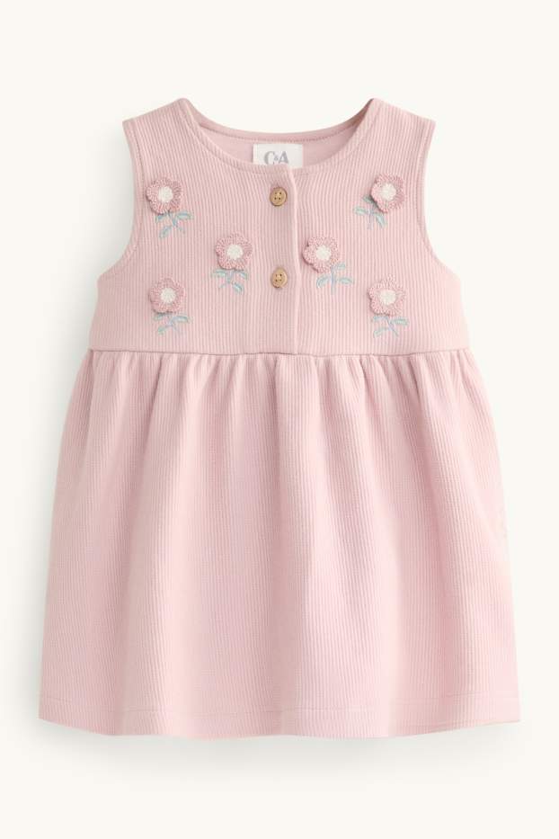 Baby Girls - Floral - baby outfit - 2 piece - white / rose
