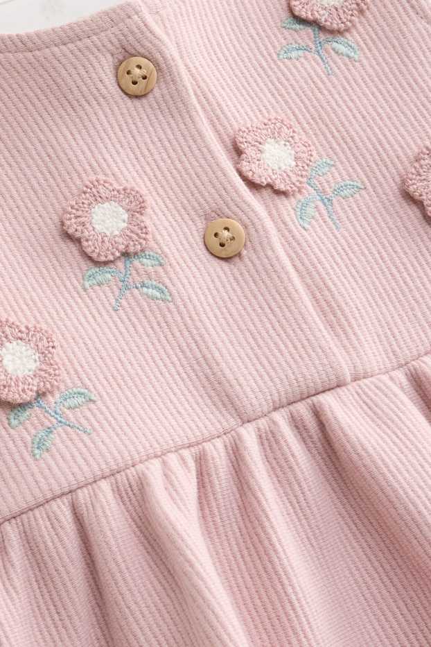 Baby Girls - Floral - baby outfit - 2 piece - white / rose