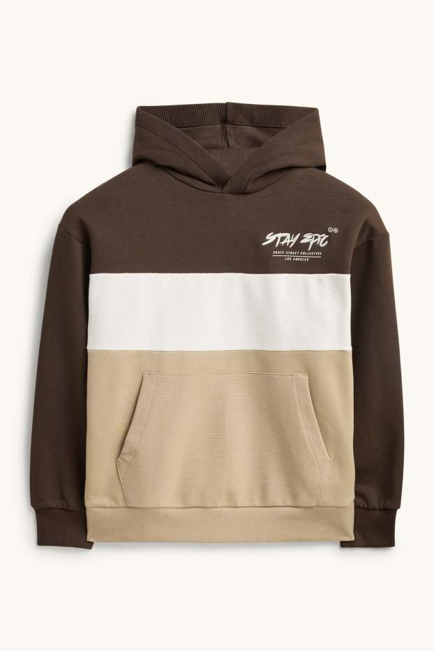 Children Boys - Hoodie - brown / beige