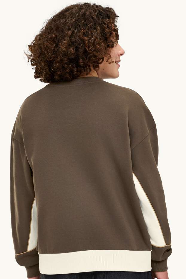Children Boys - Sweatshirt - brown / cremewhite