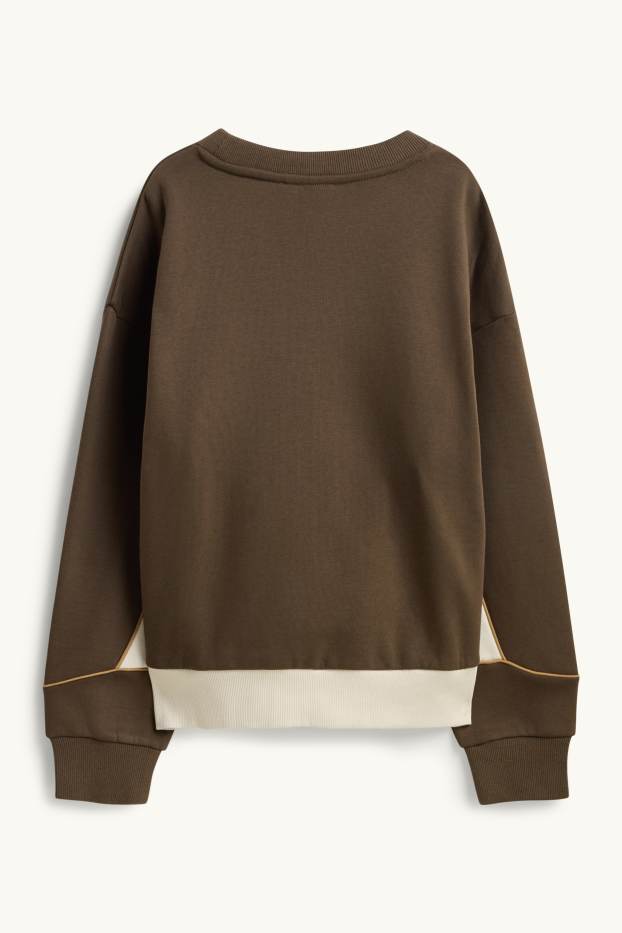 Children Boys - Sweatshirt - brown / cremewhite