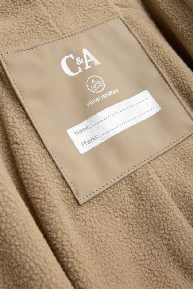 Children Boys - Waterproof trousers - lined - waterproof - light brown