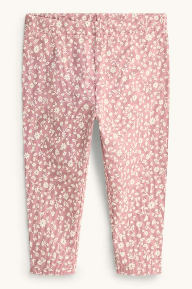 Baby Girls - Floral - baby outfit - white / pink