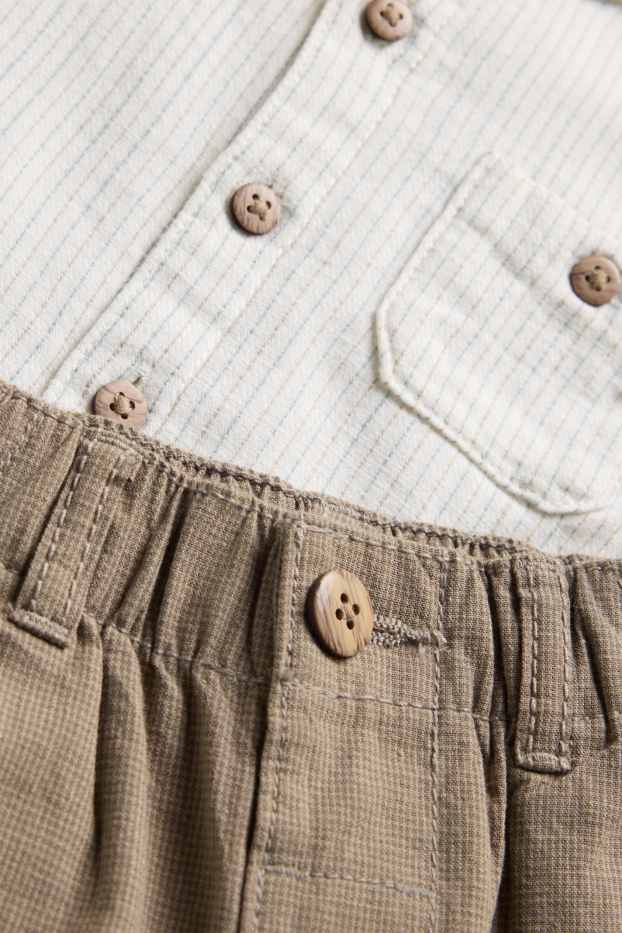 Baby Boys - Baby outfit - 2 piece - white