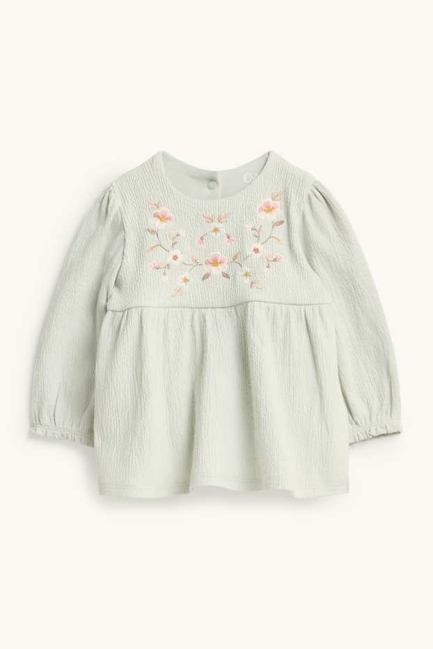 Baby Girls - Floral - baby outfit - 3 piece - light green
