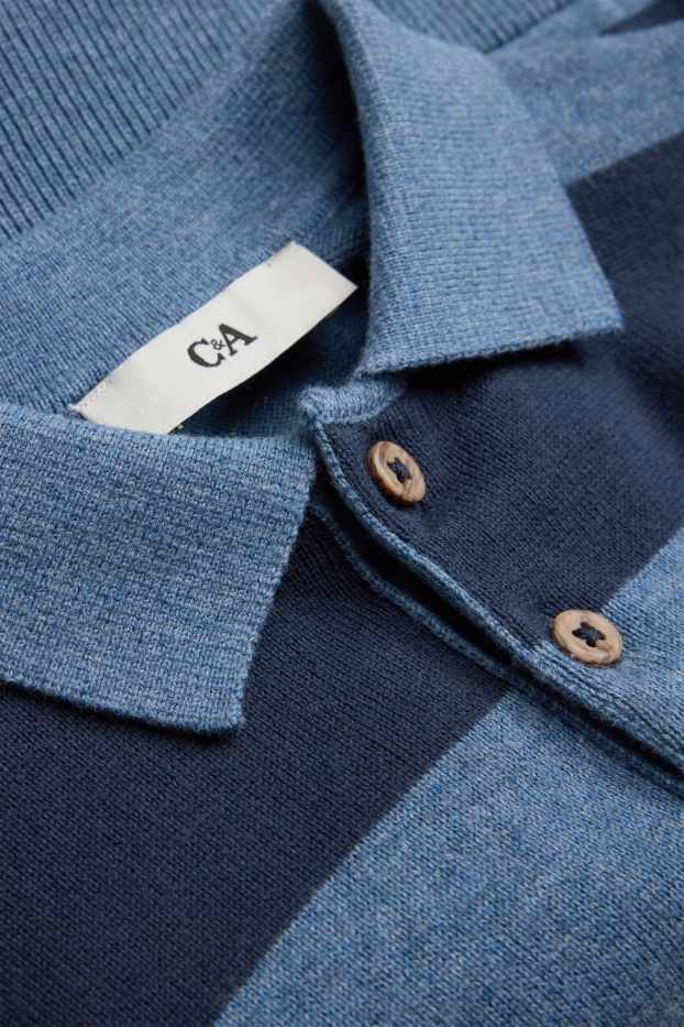 Children Boys - Jumper - striped - blue