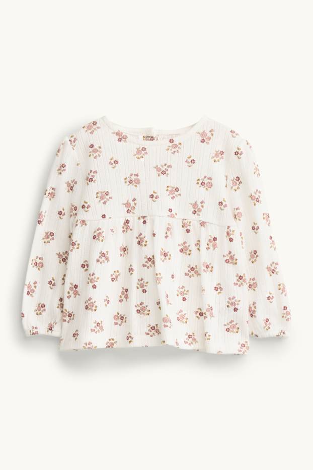 Baby Girls - Floral - baby outfit - 3 piece - rose / beige