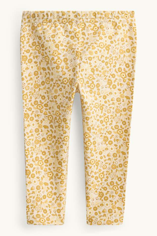 Baby Girls - Floral - baby outfit - 3 piece - yellow